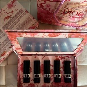 Dior Lipstick Collection in Floral Pink Box
